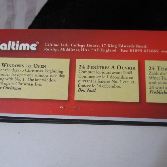 Lot of 2 Christmas Nativity Advent Calendars Made in England by Caltime - Picture 3 of 7